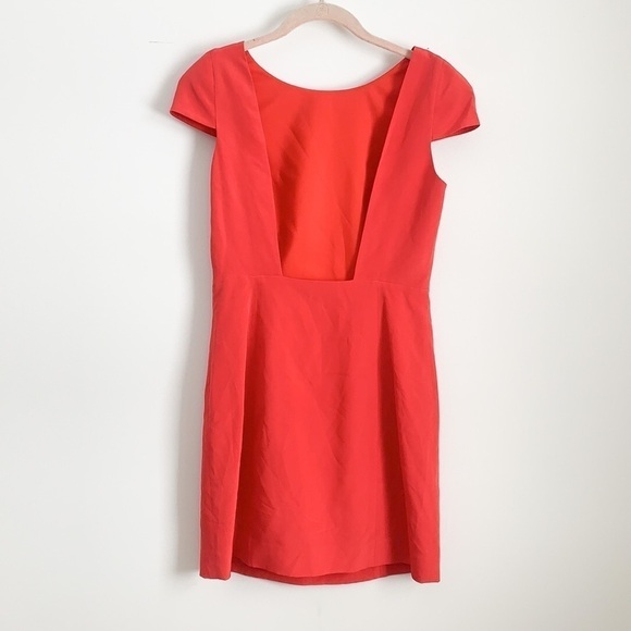 Tibi Red Silk Cap Sleeve Mini Dress Southern Charm - Picture 5 of 7